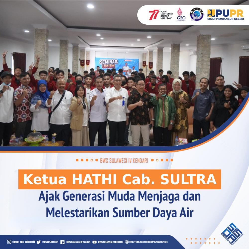 Ketua HATHI Cabang SULTRA Ajak Generasi Muda Menjaga dan Melestarikan Sumber Daya Air